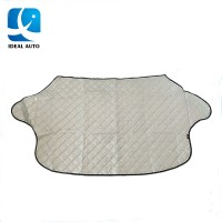 Snow sunshade with magnetic edges retractable car windshield sunshade