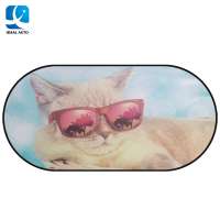 Rear car sunshade with full color printing